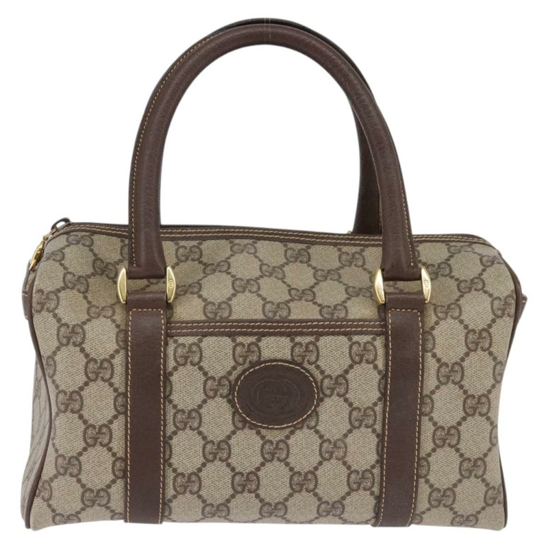 【日本直送】GUCCI GG Supreme 波士頓包 PVC 米色金色 000 58 0093 正品 146253-12