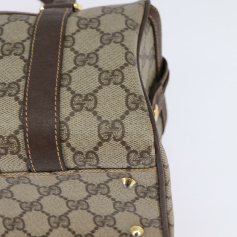 【日本直送】GUCCI GG Supreme 波士頓包 PVC 米色金色 000 58 0093 正品 146253-13