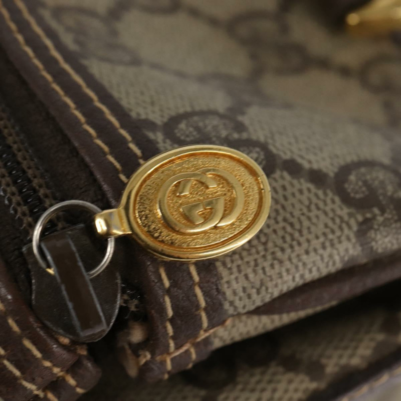 【日本直送】GUCCI GG Supreme 波士頓包 PVC 米色金色 000 58 0093 正品 146253-16