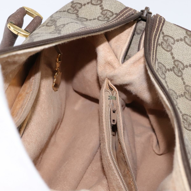 【日本直送】GUCCI GG Supreme 波士頓包 PVC 米色金色 000 58 0093 正品 146253-18