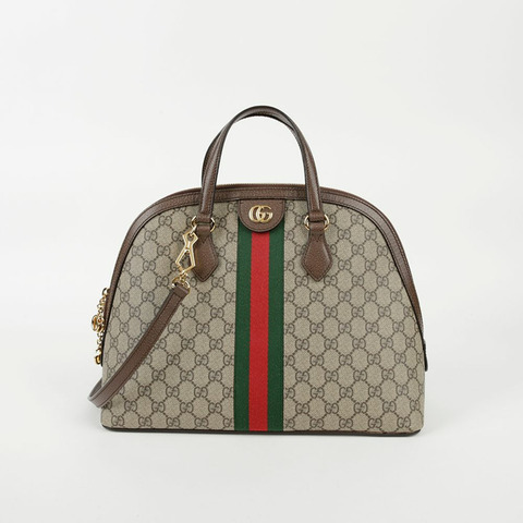 GUCCI 中型 GG Supreme 帆布 Ophidia 手提單肩包