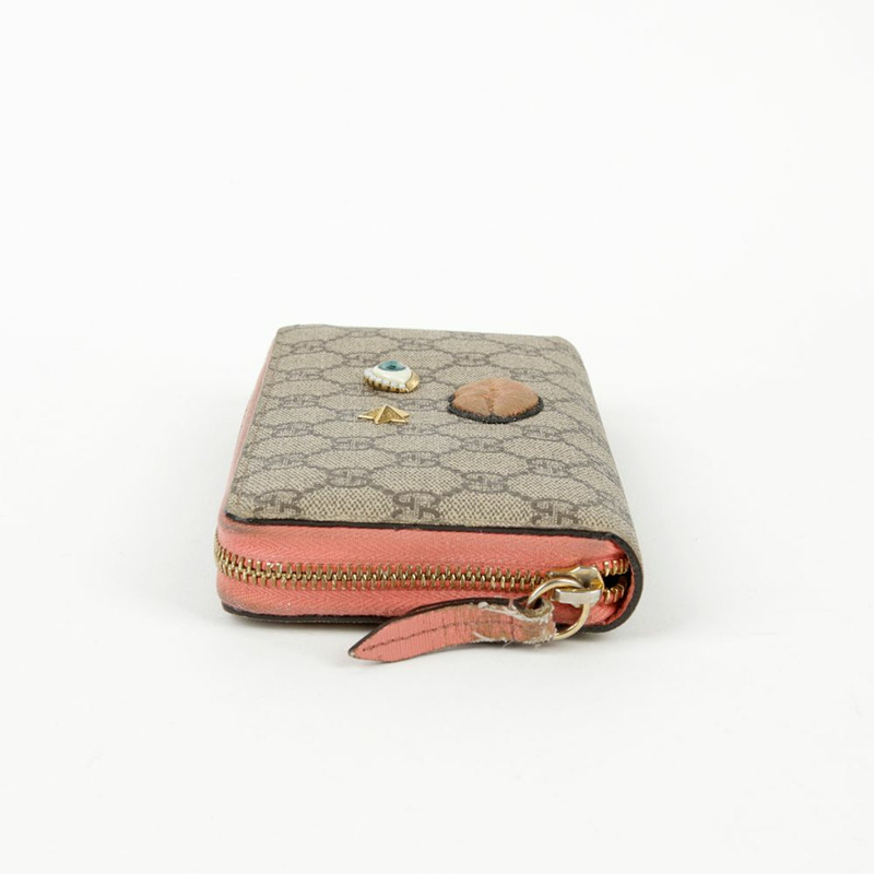 GUCCI GG Supreme 帆布長版錢包-4