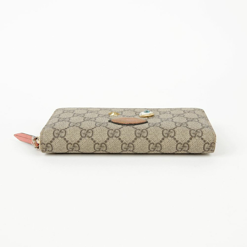 GUCCI GG Supreme 帆布長版錢包-6