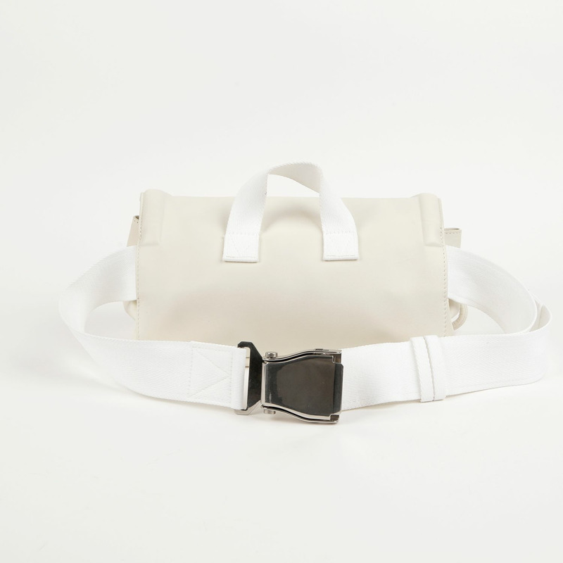 BOTTEGA VENETA 白色皮革喙形腰包-2