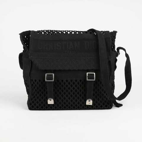 DIOR 黑色 Mesh Camp Messenger 單肩斜背包