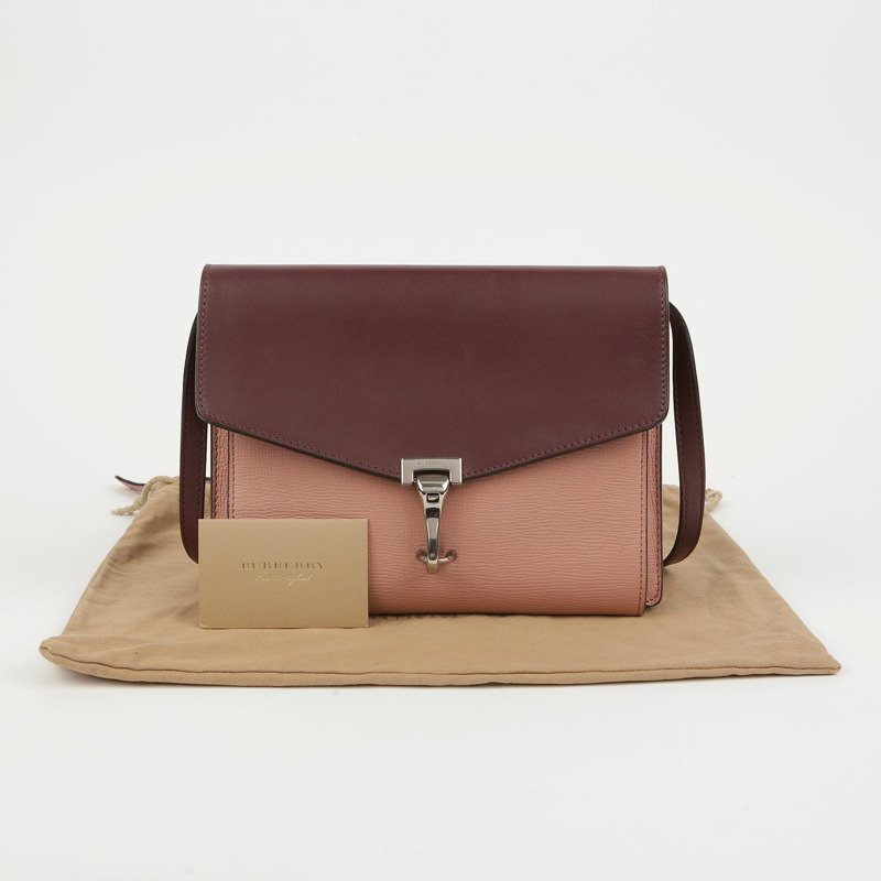 BURBERRY 雙色皮革 McKen 肩背包和斜背包-0