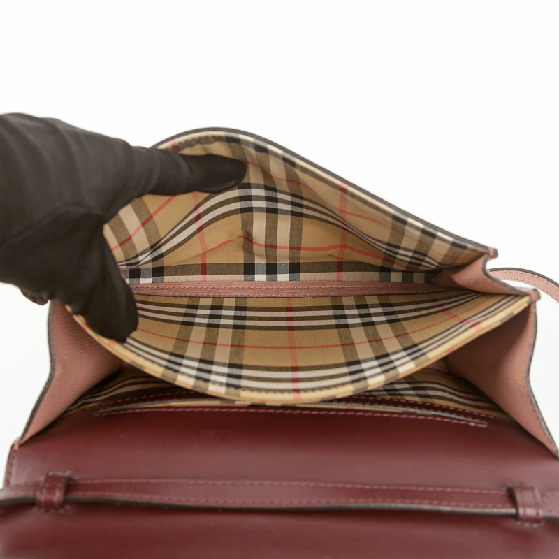 BURBERRY 雙色皮革 McKen 肩背包和斜背包-9