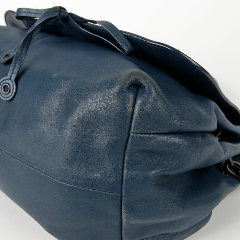 BOTTEGA VENETA 藍色皮革 Intrecciato 肩背包和斜背包-14