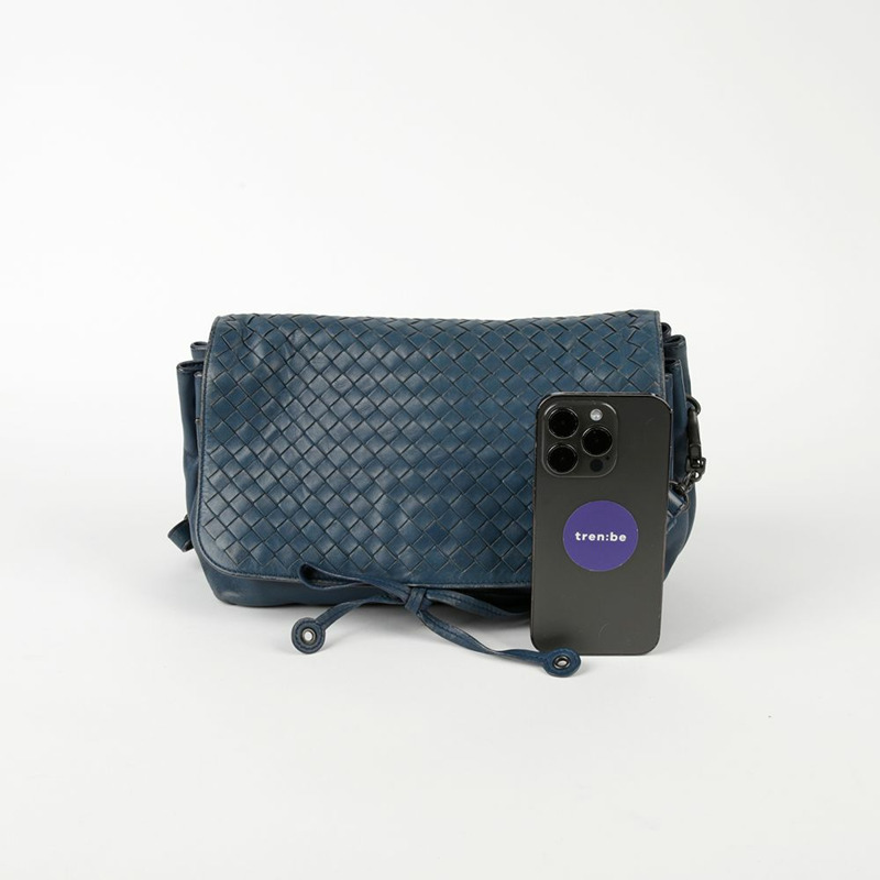 BOTTEGA VENETA 藍色皮革 Intrecciato 肩背包和斜背包-20