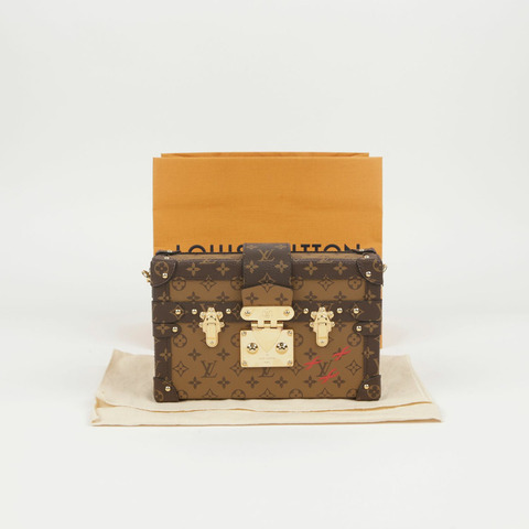 LOUIS VUITTON Monogram Reverse Canvas Petite Mal Clutch and Crossbody