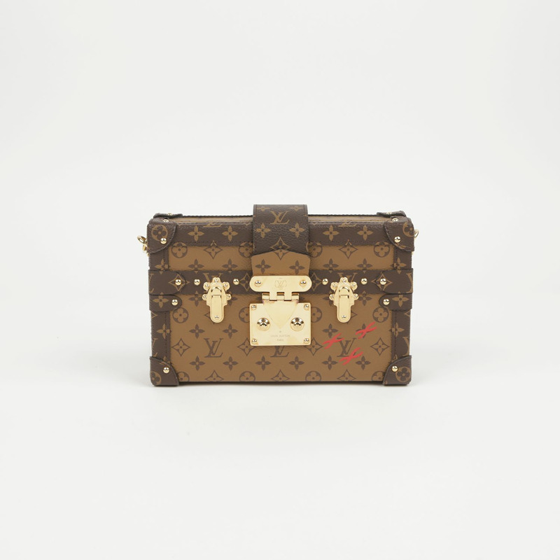 【包稅】LOUIS VUITTON Monogram Reverse Canvas Petite Mal Clutch and Crossbody-1