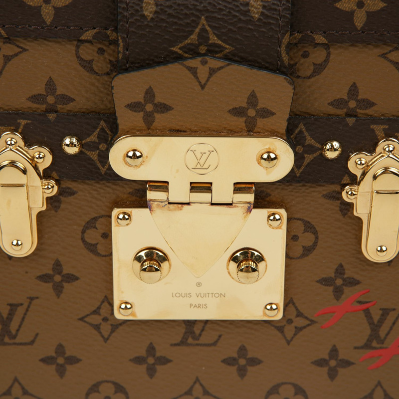 【包稅】LOUIS VUITTON Monogram Reverse Canvas Petite Mal Clutch and Crossbody-5