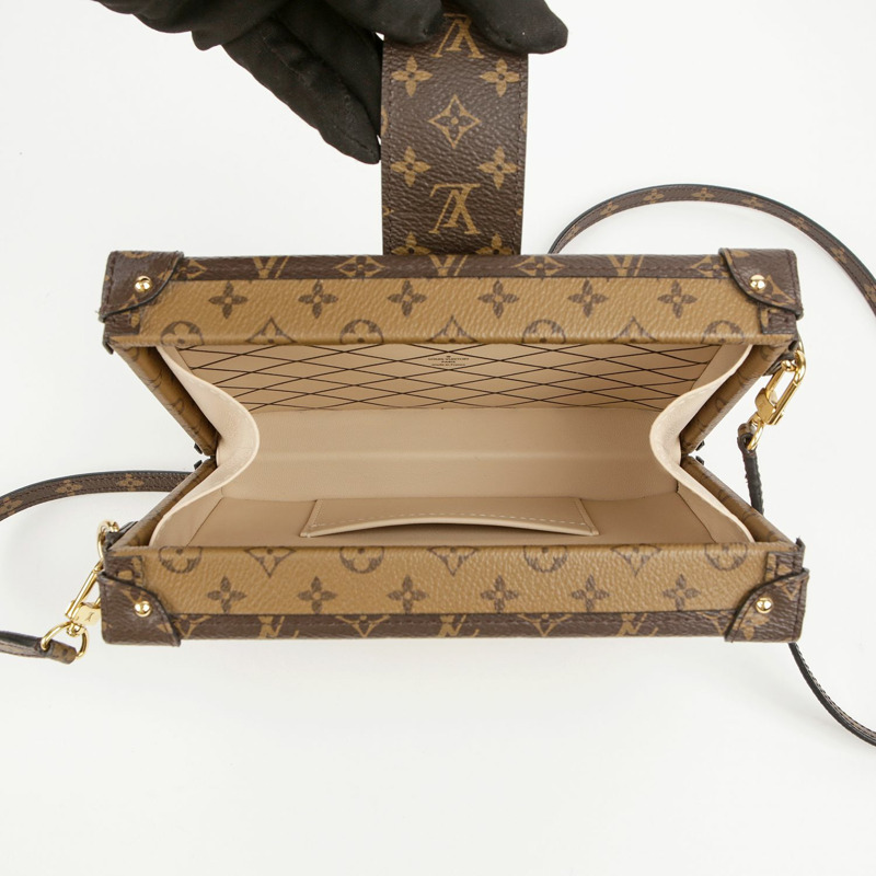 【包稅】LOUIS VUITTON Monogram Reverse Canvas Petite Mal Clutch and Crossbody-6