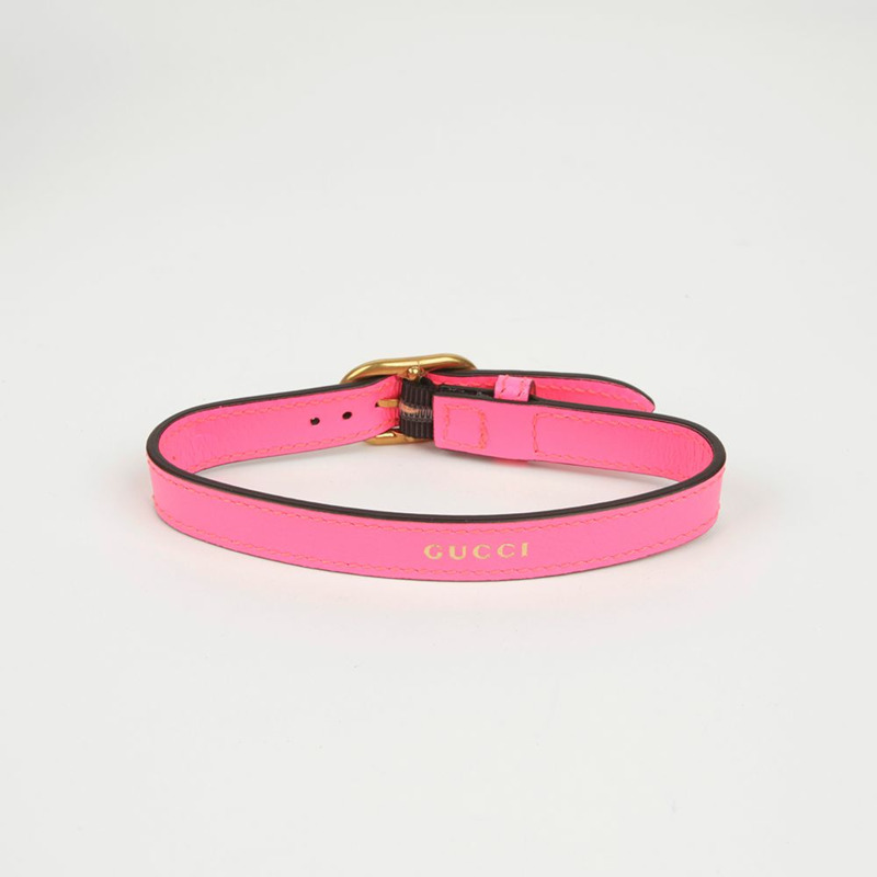 【包稅】GUCCI 迷你粉紅皮革戴安娜手提包和單肩包-8