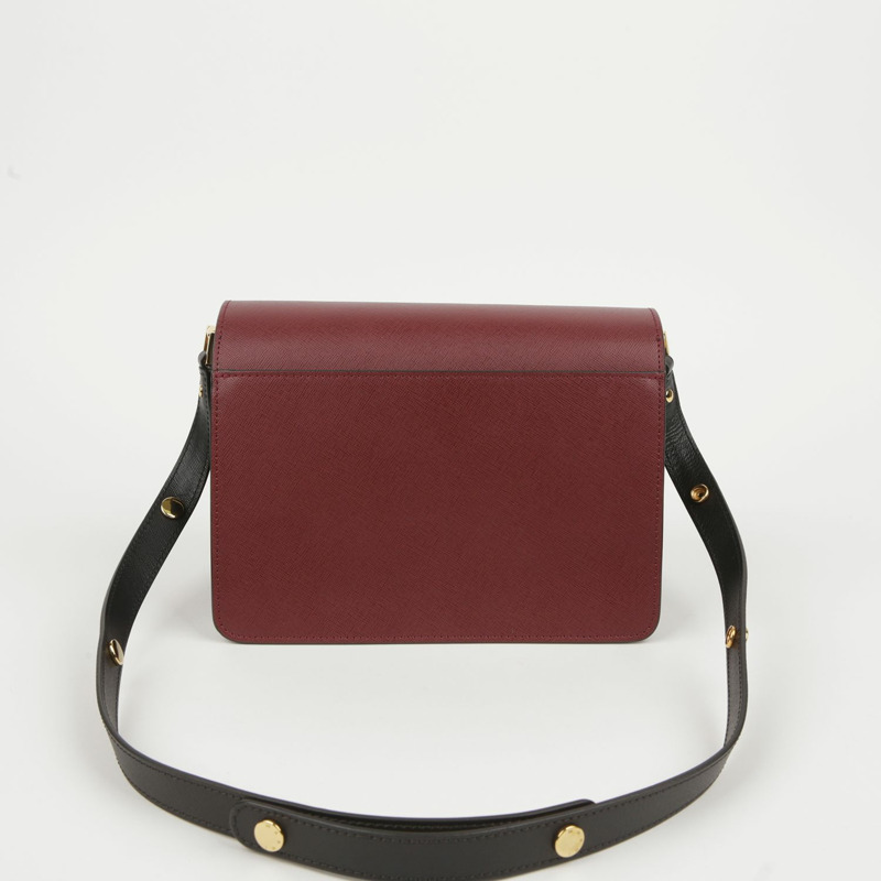 MARNI 中型多色 Saffiano Trunk 單肩斜背包-2