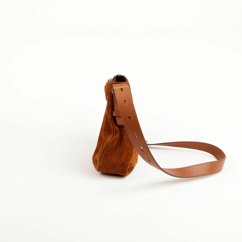 【包稅】BURBERRY 布魯卡托小號麂皮晚宴單肩包-2