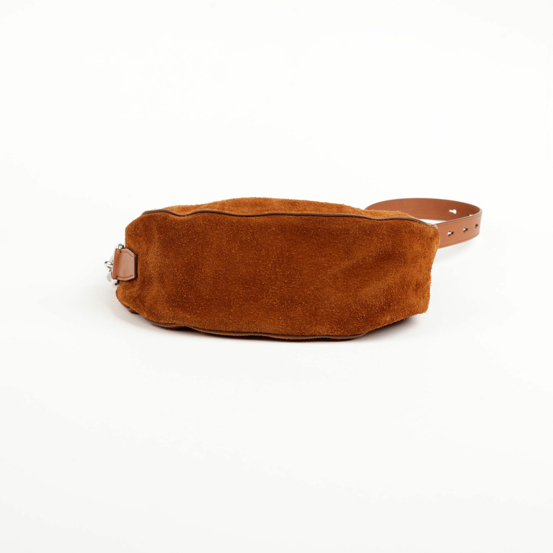 【包稅】BURBERRY 布魯卡托小號麂皮晚宴單肩包-5