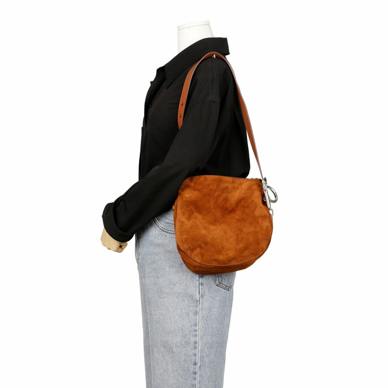 【包稅】BURBERRY 布魯卡托小號麂皮晚宴單肩包-8