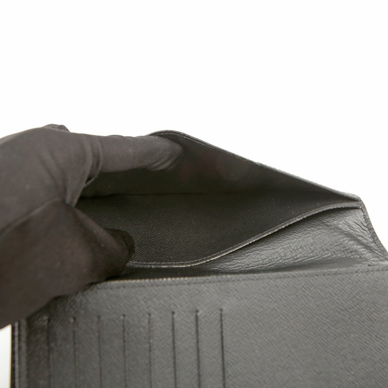 LOUIS VUITTON M60622 黑色 Epi 皮革 Brazza 皮夾-10