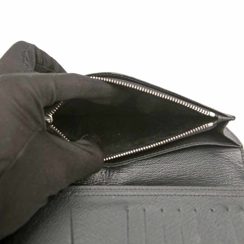 LOUIS VUITTON M60622 黑色 Epi 皮革 Brazza 皮夾-12