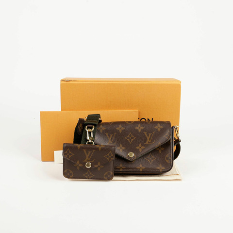 LOUIS VUITTON Monogram 帆布 Felicity Strap and Go 肩背包與斜背包