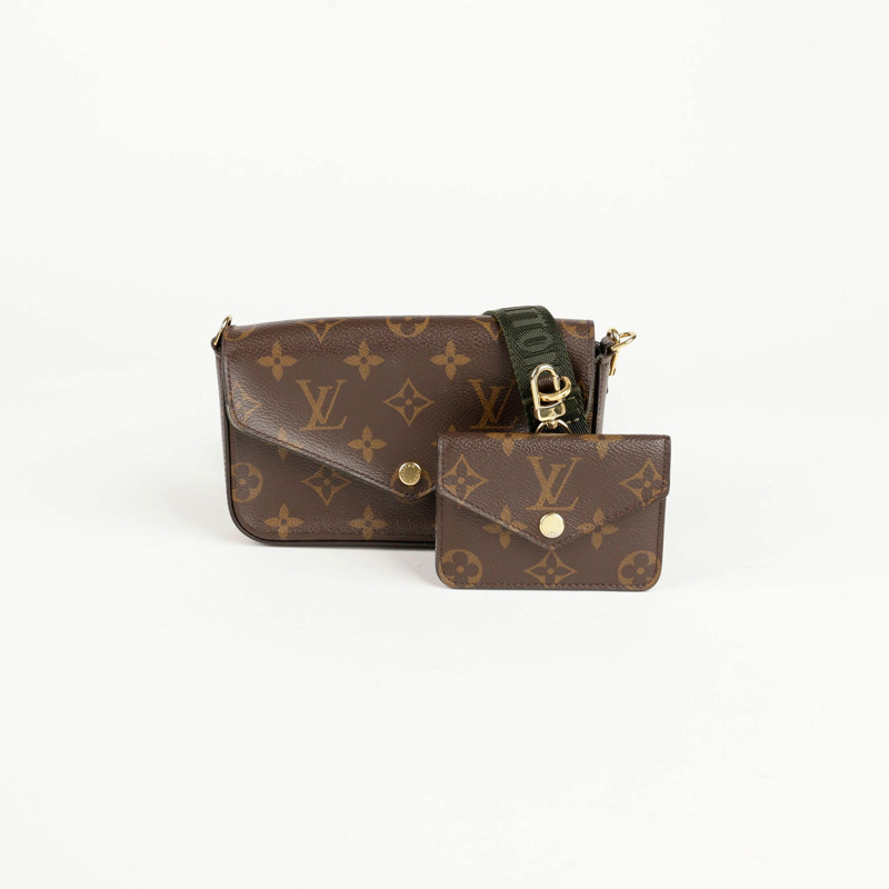 LOUIS VUITTON Monogram 帆布 Felicity Strap and Go 肩背包與斜背包-1