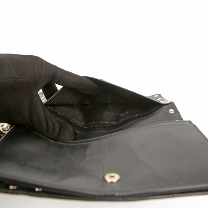 VALENTINO Rockstud 長版皮夾 黑色皮革-10