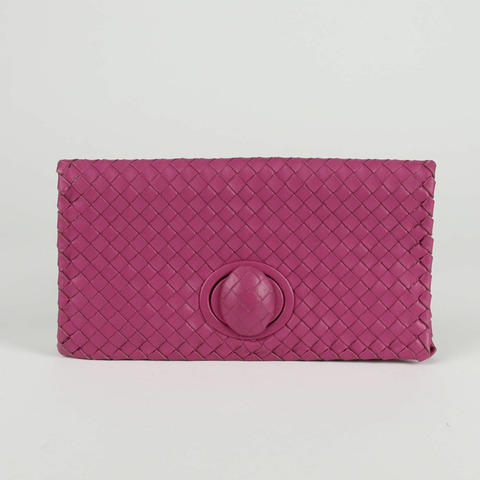 BOTTEGA VENETA Intrecciato 翻蓋手包