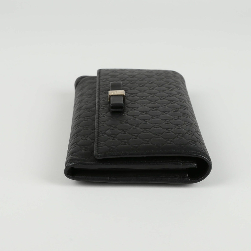 GUCCI Sima 蝴蝶結翻蓋長版皮夾-6