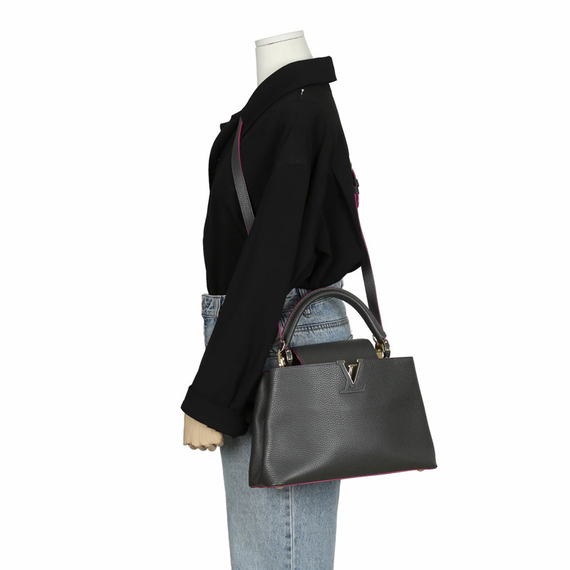 LOUIS VUITTON Capucines MM 手提包和單肩包-9