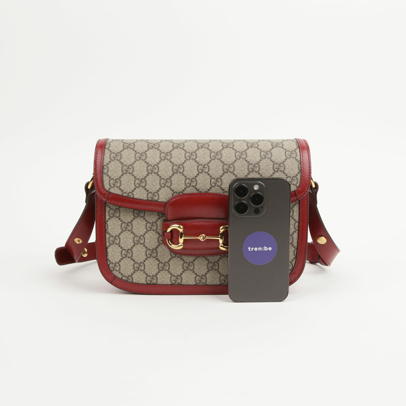 GUCCI Horsebit 1955 小號肩斜背包-7