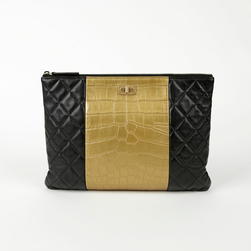 【包稅】CHANEL 2.55 新款中型離合器-1