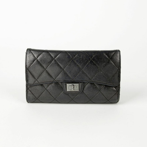 CHANEL 2.55長皮夾