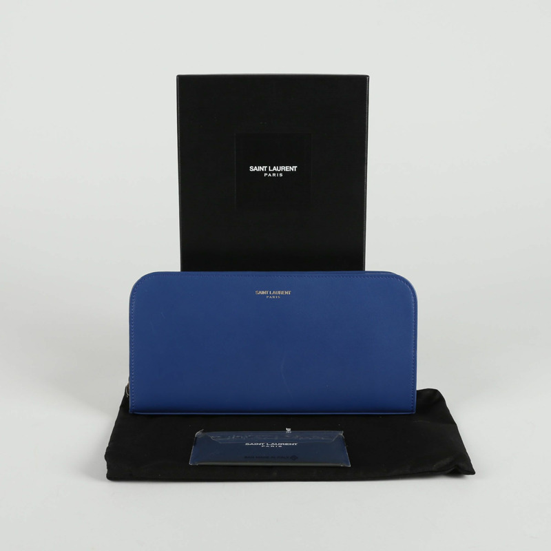 SAINT LAURENT 拉鍊長款皮夾-0