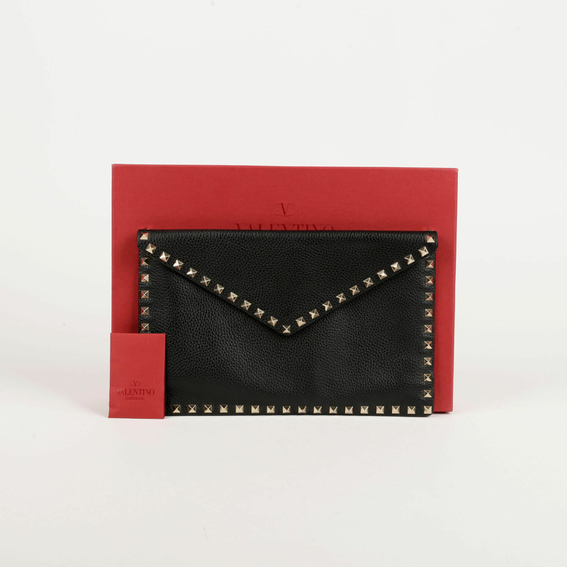 VALENTINO Rockstud 信封手拿包-0