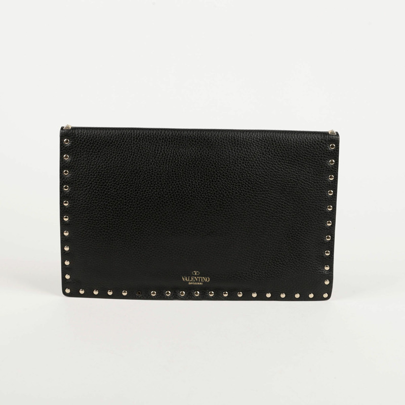 VALENTINO Rockstud 信封手拿包-4