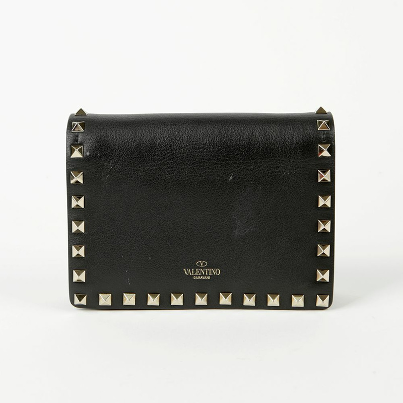 VALENTINO Rockstud 鏈條迷你肩斜背包-3