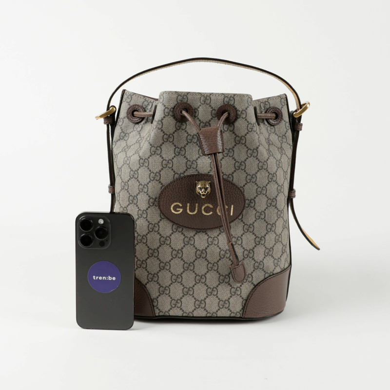 【包稅】GUCCI 復古新潮水桶包單肩背包-13
