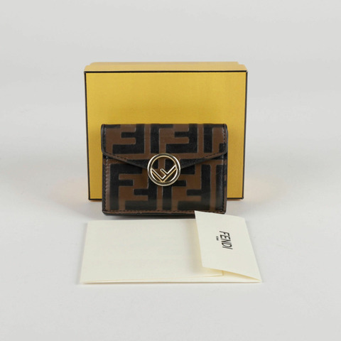FENDI FF 標誌微型三折錢包