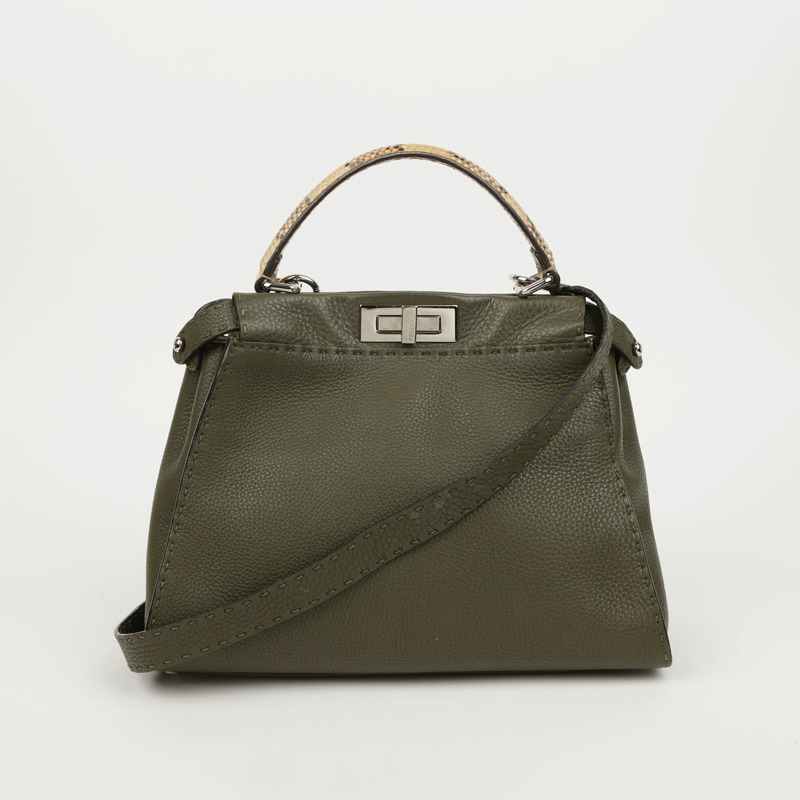 FENDI Selleria Peekaboo 中型手提包和單肩包-1