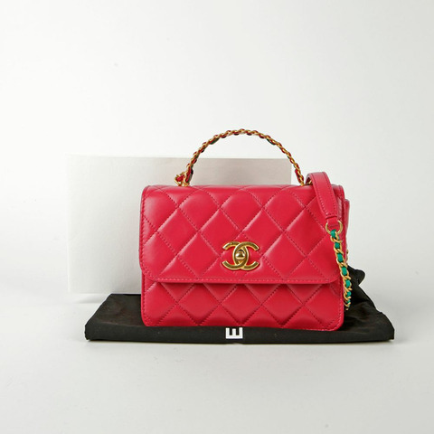 CHANEL 頂部提把迷你翻蓋包