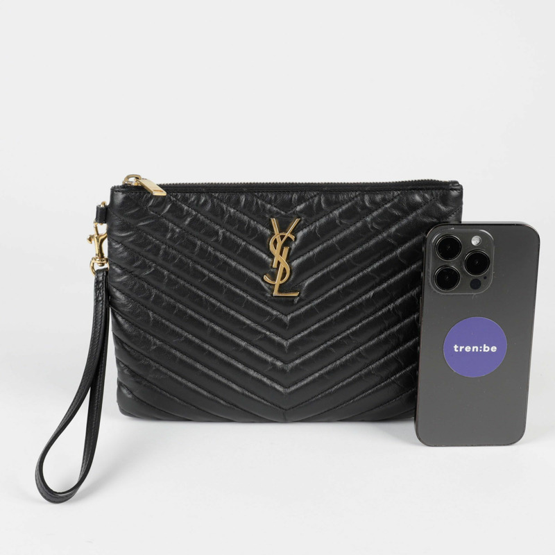 SAINT LAURENT 字母組合手拿包 379039-7
