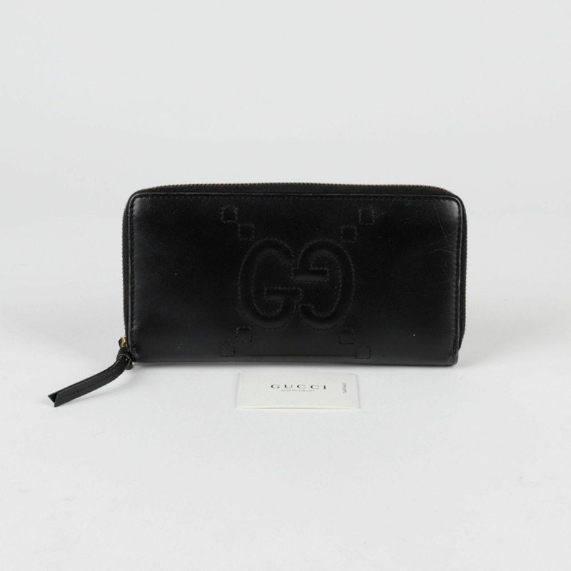 GUCCI GG 壓花標誌長錢包-0