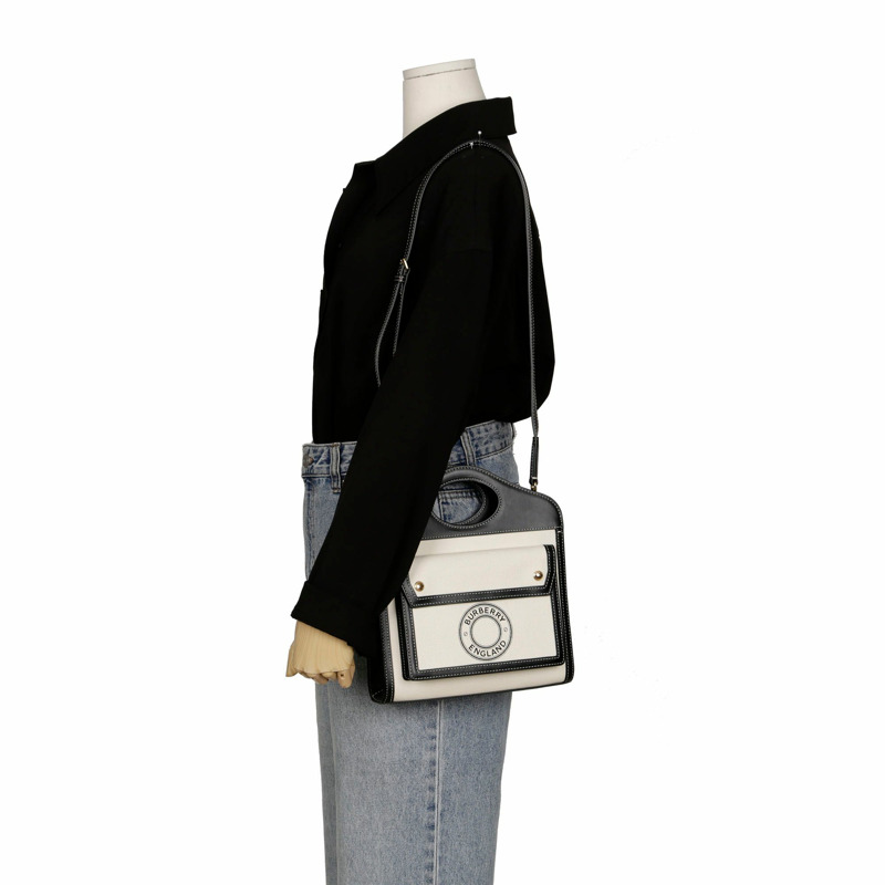 【包稅】BURBERRY 口袋迷你手提單肩包-10
