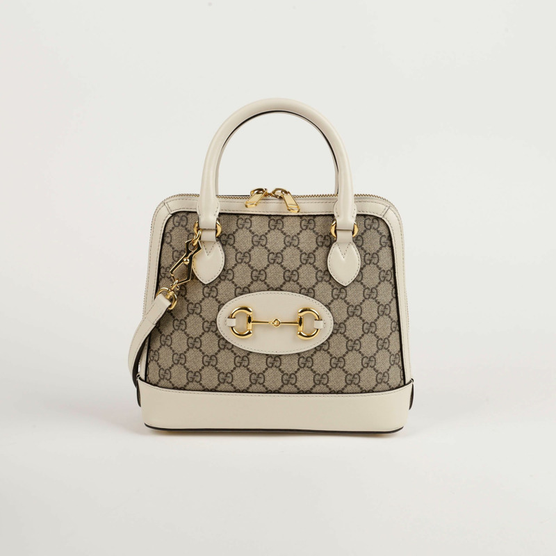 GUCCI Horsebit 1955 小號頂部提把托特包和斜背包-1
