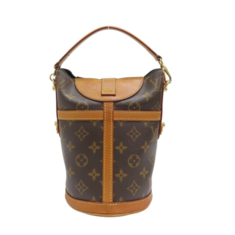 棕色 原花帆布 DUFFLE 兩用包 M43587 【LOUIS VUITTON LV 路易威登】 M43587-1