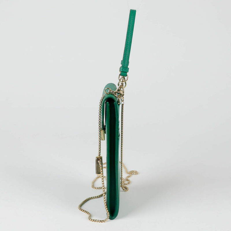 【包稅】PRADA 迷你三角形Logo鏈條手提單肩包 1BP050-2