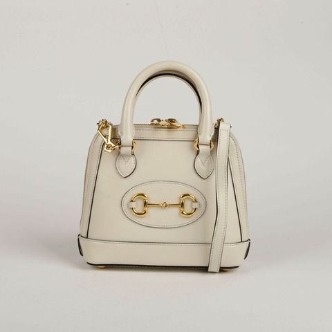 GUCCI Horsebit 1955 迷你頂部提把托特包和單肩包