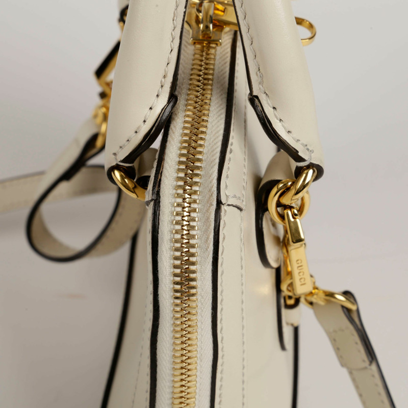 GUCCI Horsebit 1955 迷你頂部提把托特包和單肩包-11