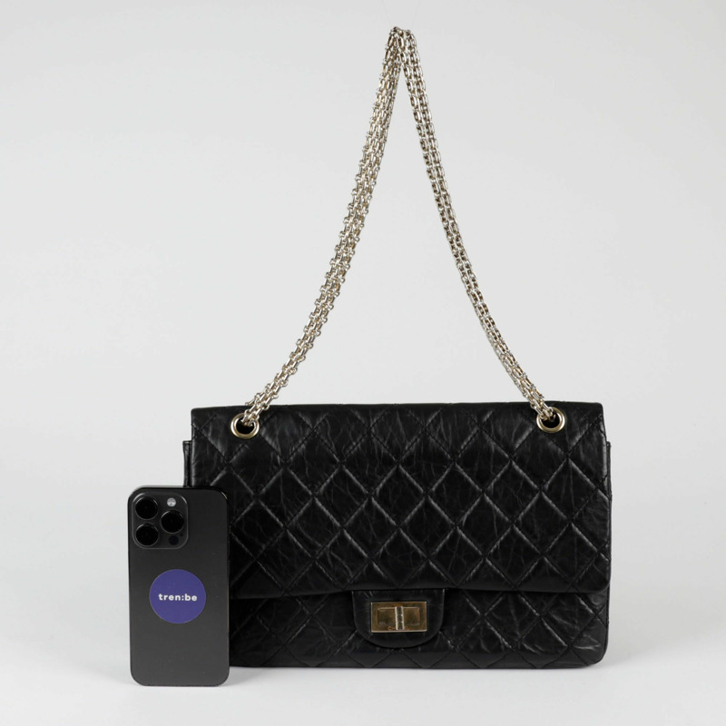 CHANEL 2.55 Maxi 翻蓋肩斜背包-9